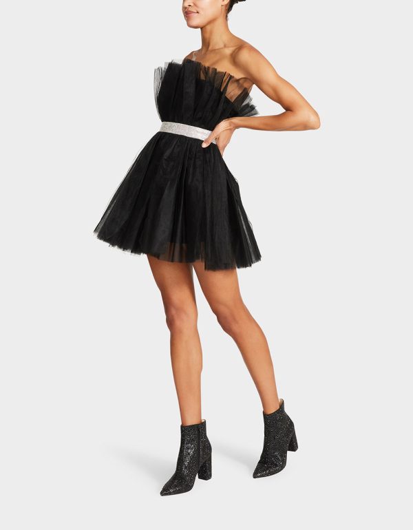 BETSEYS BLING TULLE DRESS BLACK | RE:LUV - Image 5