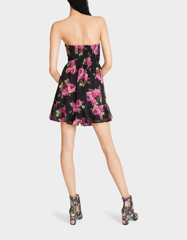 MARISSA MINI DRESS BLACK MULTI | RE:LUV - Image 3