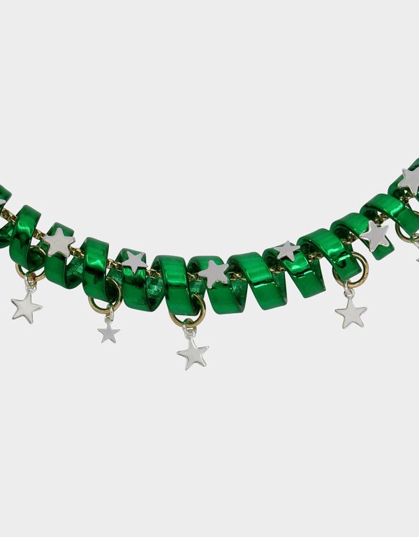 BETSEYS HOLIDAY COIL NECKLACE GREEN - Image 2