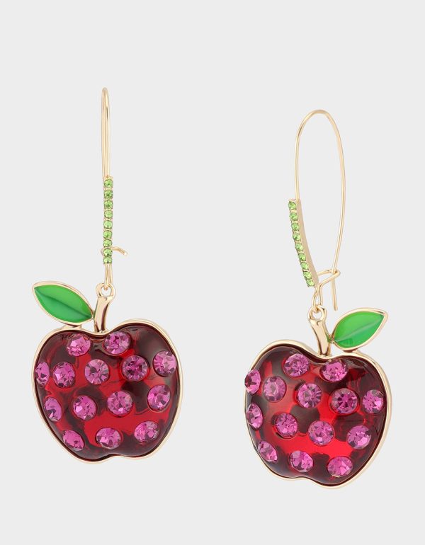 APPLE DROP EARRING RED MULTI
