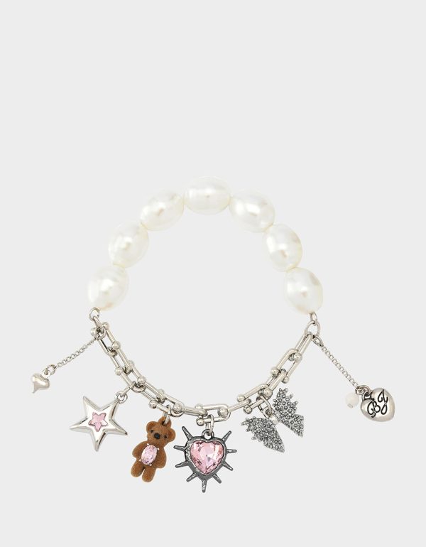 TEDDY CHARM STRETCH BRACELET MULTI