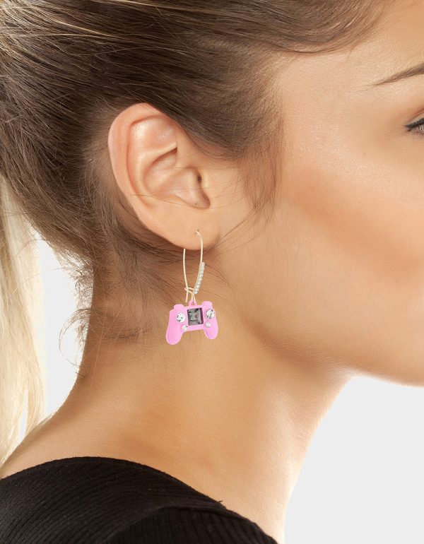 GAMER DROP EARRING PINK - Image 3