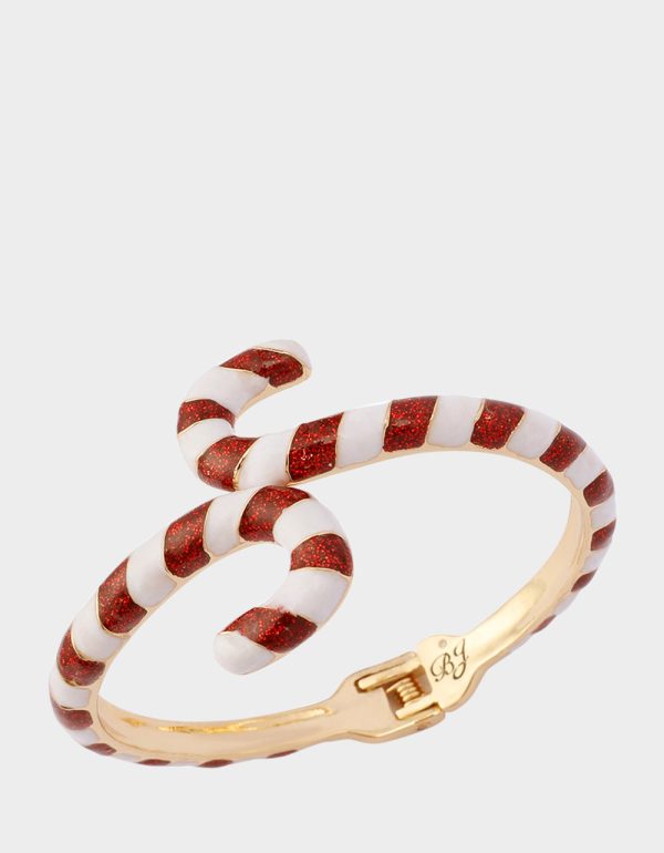 CANDY CANE HINGE BRACELET RED - Image 2