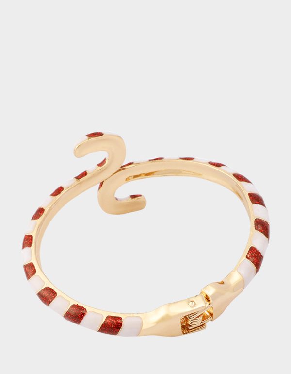CANDY CANE HINGE BRACELET RED - Image 3