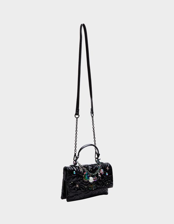 CHARMS & SPELLS CHARM BRACELET BAG BLACK PATENT - Image 2