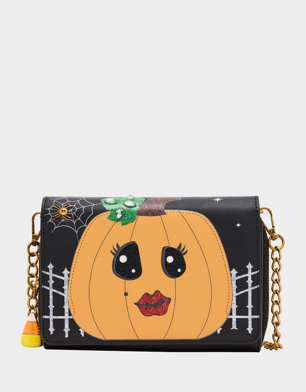 GOURDGOUS WALLET ON CHAIN BLACK MULTI