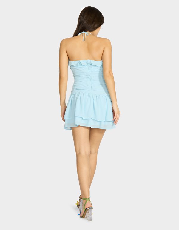 JESSIE ROSE MINI DRESS LIGHT BLUE - Image 3