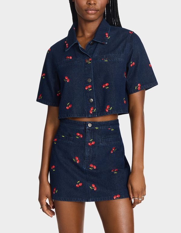 CHERRY ON TOP SKIRT DENIM - Image 4