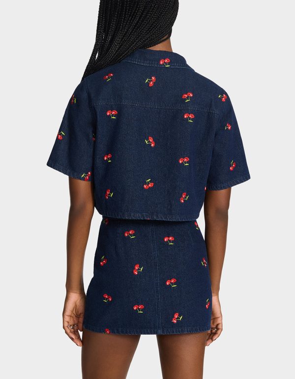 CHERRY ON TOP SKIRT DENIM - Image 3