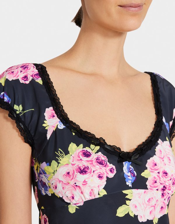 MALIBU MIDI DRESS BLACK - Image 2