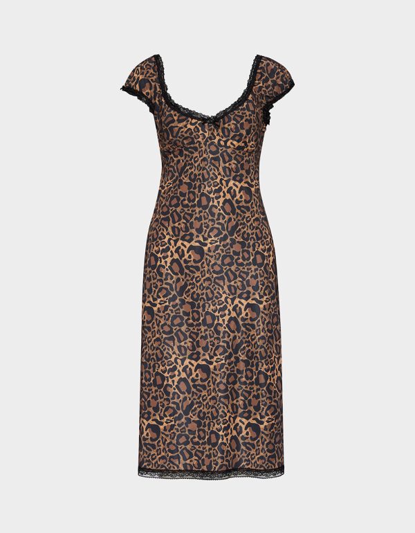 MALIBU MIDI DRESS LEOPARD - Image 8