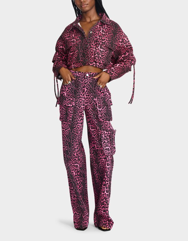 YUKI CROPPED JACKET PINK - Image 5