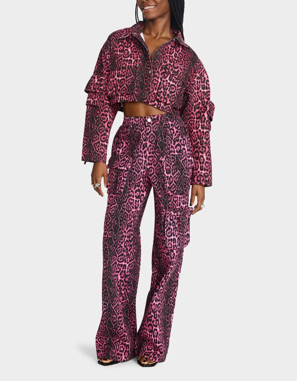YUKI CROPPED JACKET PINK - Image 6