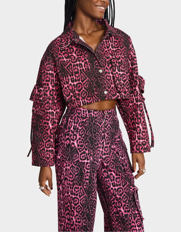 YUKI CROPPED JACKET PINK
