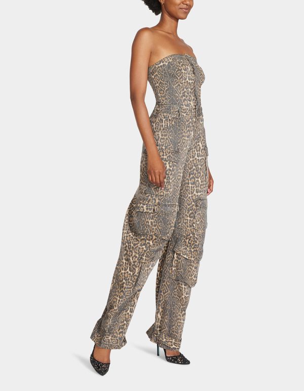 GINA CARGO JUMPSUIT LEOPARD - Image 5