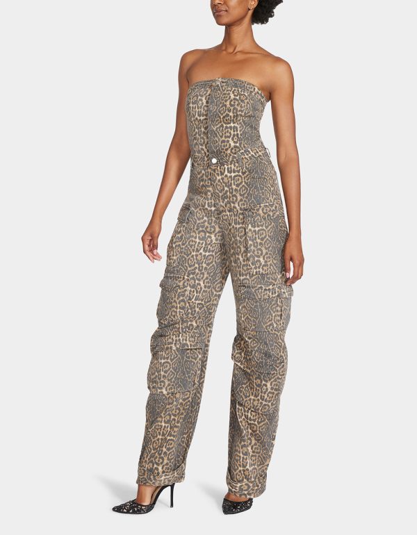 GINA CARGO JUMPSUIT LEOPARD - Image 6