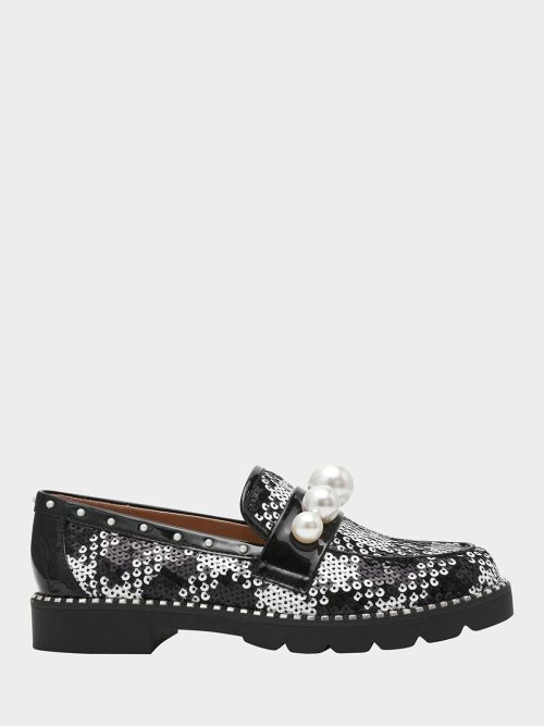 HARLOE BLACK WHITE PLAID