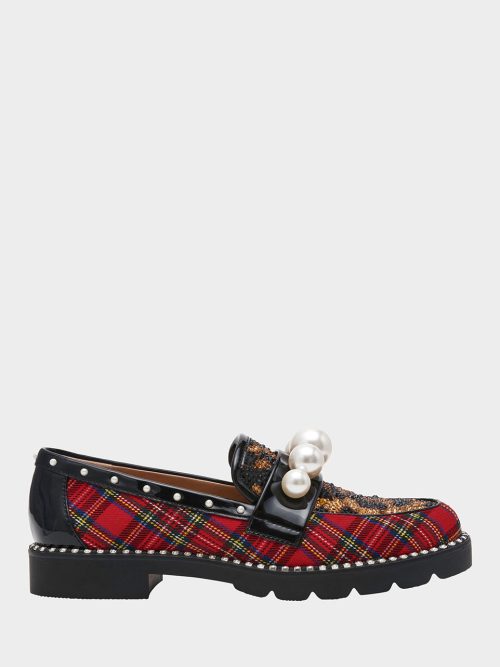 HARLOE RED PLAID