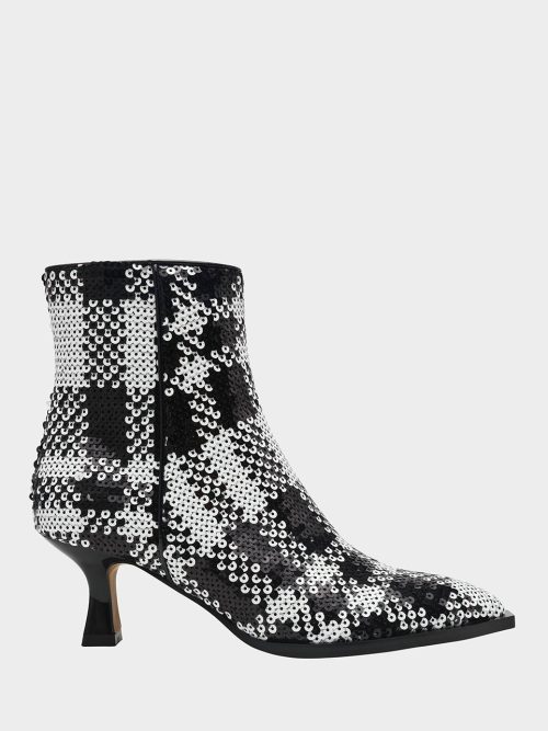 LOUISA BLACK/WHITE PLAID