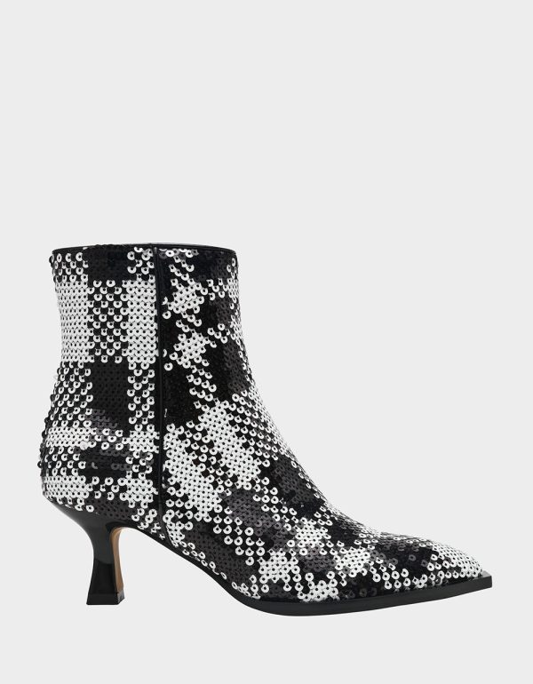 LOUISA BLACK/WHITE PLAID