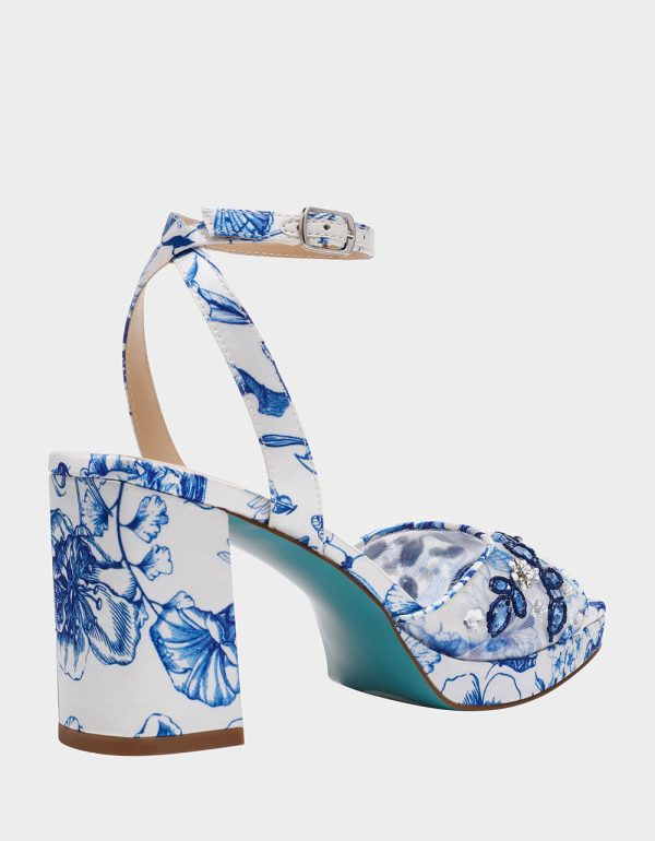 BRODY WHITE/BLUE FLORAL - Image 3