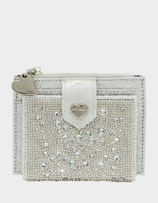 BLING IT ON BIFOLD WALLET SILVER