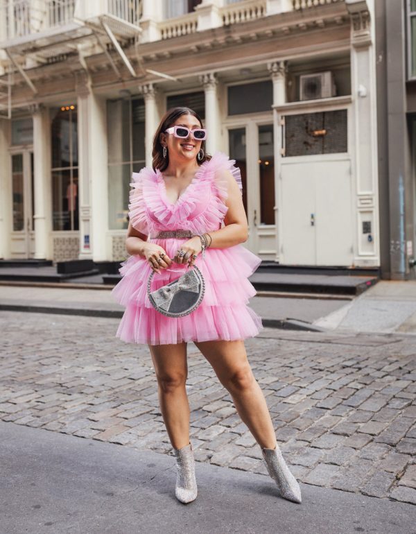 SHOW OFF TIERED TULLE DRESS PINK - Image 2