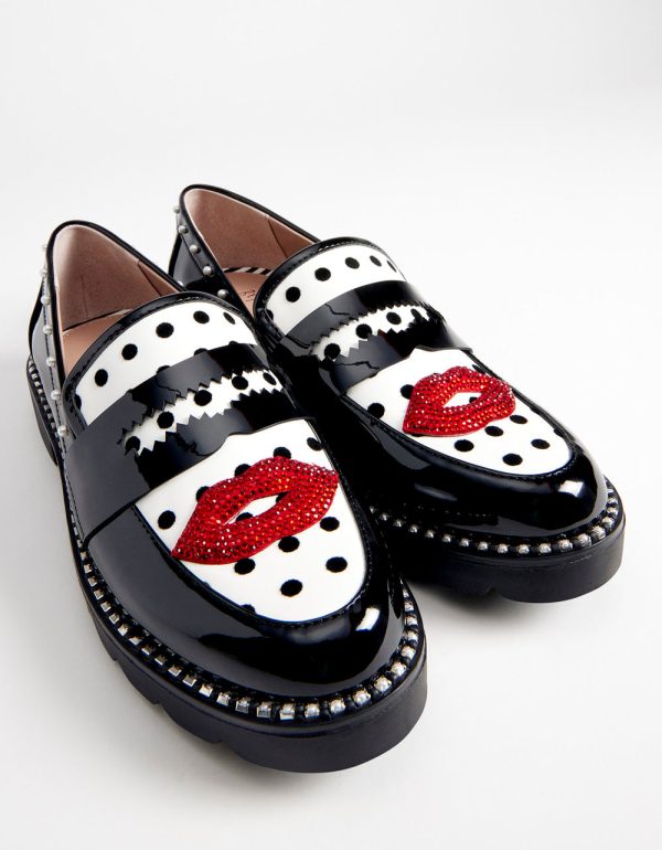 DARIAN-L WHITE BLACK POLKA DOT - Image 2