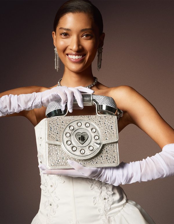 KITSCH MILLION STARS PHONE BAG SILVER - Image 12