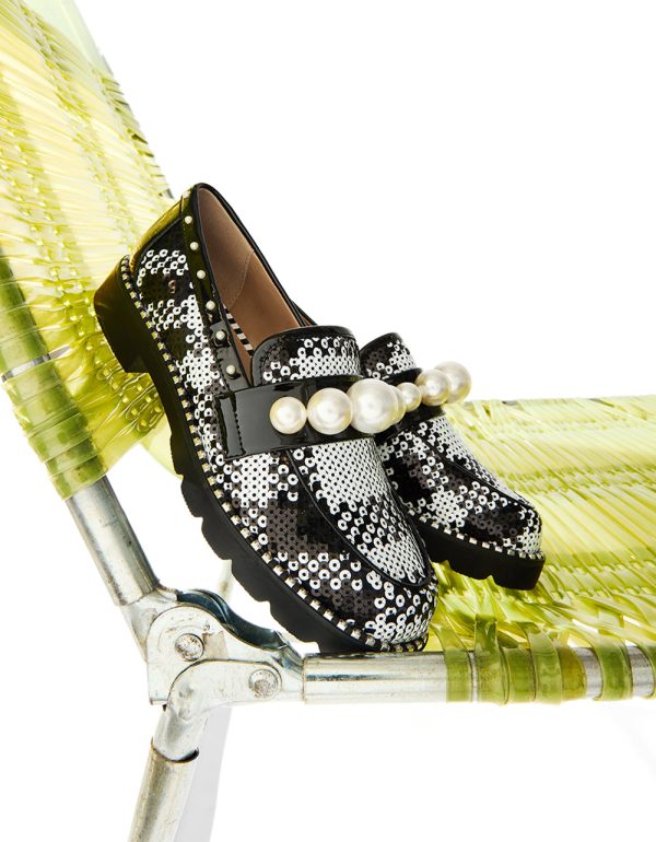 HARLOE BLACK WHITE PLAID - Image 3