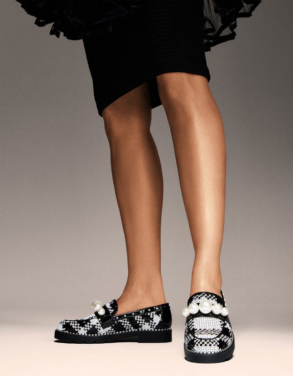 HARLOE BLACK WHITE PLAID - Image 2